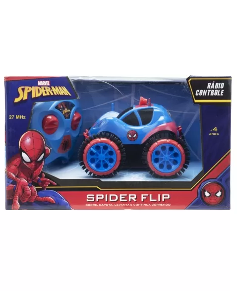 VEICULO SPIDER FLIP - SPIDERMAN - RC 3 FUNC