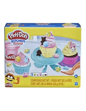 PLAY DOH CONFETTI CUPCAKES PLAYSET F2929