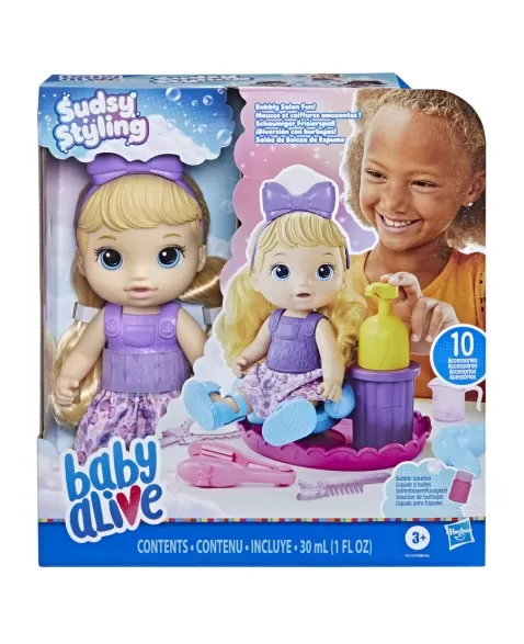 BABY ALIVE SUDSY STYLING LOIRA F5112