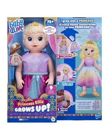 BABY ALIVE PRINCESA ELLIE GROWS UP LOIRA F5236