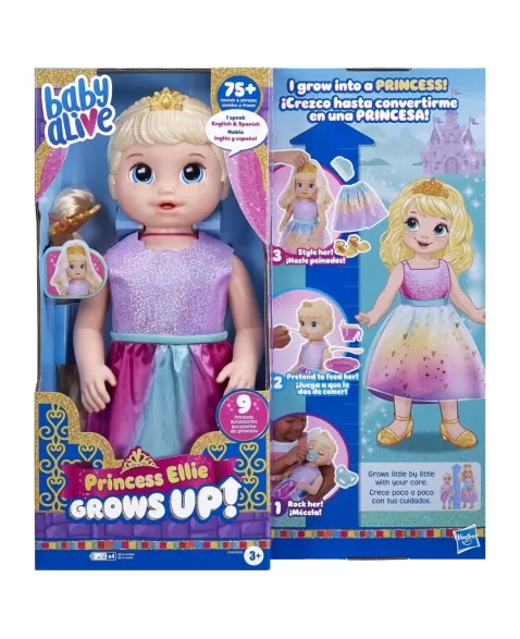 BABY ALIVE PRINCESA ELLIE GROWS UP LOIRA F5236