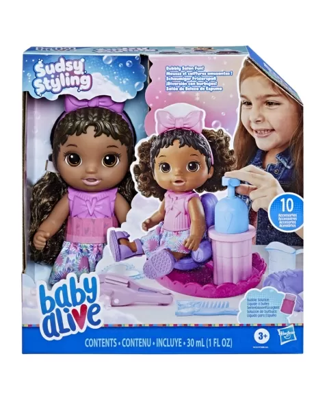 BABY ALIVE UDSY STYLING BLKH BABY F6147