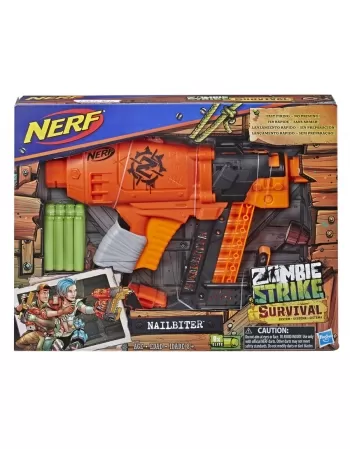 $ NERF ZOMBIE STRIKE NAILBITTER E2672 % #