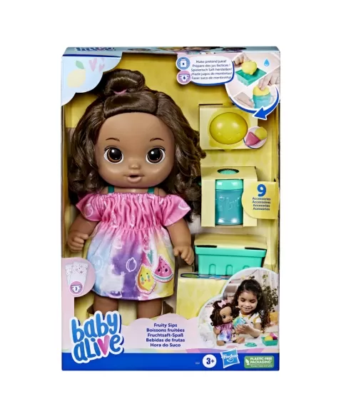 BABY ALIVE HORA DO SUCO MORENA F7357