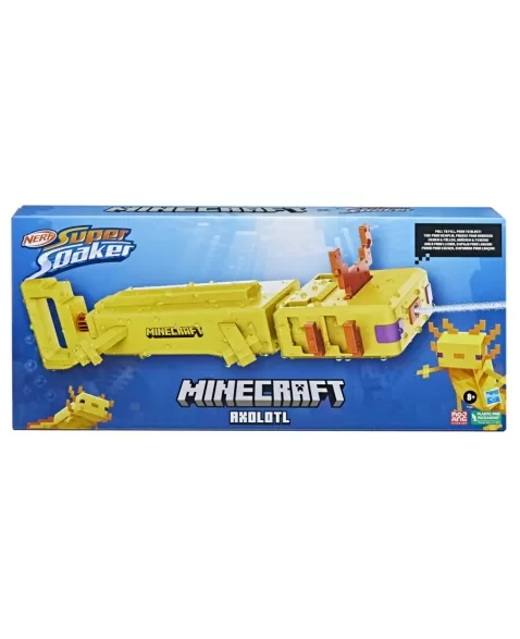 NERF MINECRAFT SSOAKER AXOLOTL F7601