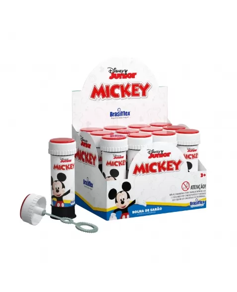 BOLHA DE SABÃO MICKEY 60 ML COM JOGO DISPLAY C/12