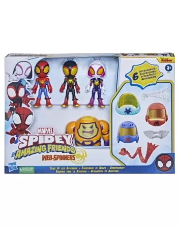 PLK SPIDEY FIGURA SPIDEY E SEUS AMIGOS COM ACESSÓRIOS DE AVENTURA F6693