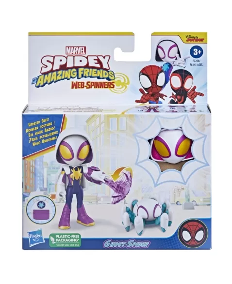 PLK SPIDEY FIGURA WEBSPINNER GHOST SPIDER F7258