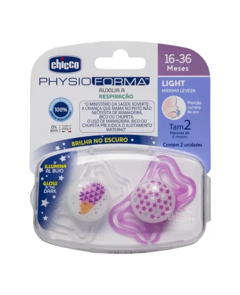 CHUPETA PHYSIO LIGHT 16-36M MENINA 71035110000