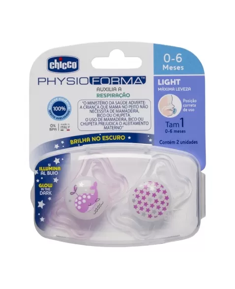 CHUPETA PHYSIO LIGHT 0-6M MENINA 71031110000