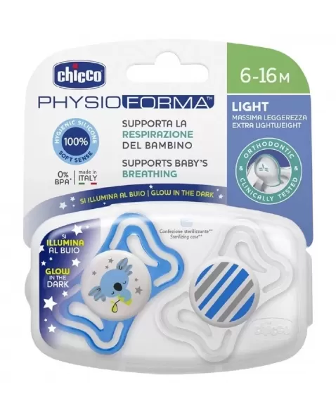 CHUPETA PHYSIO LIGHT 6-16M MENINO 71033210000