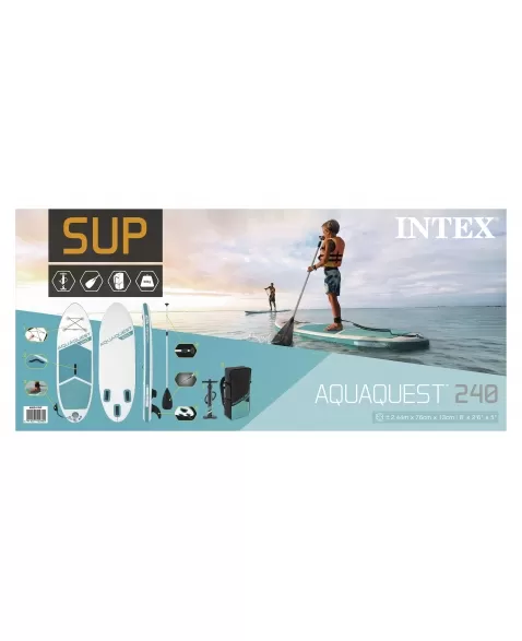 STANDUP PRANCHA PADDLE AQUA QUEST (2.44X73X13) 68241