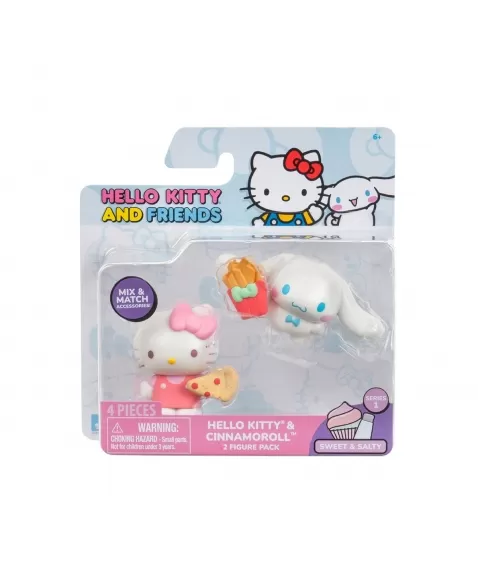 HELLO KITTY PACK 2 FIGURAS E ACESSÓRIOS 2\" SORTIDO 3870