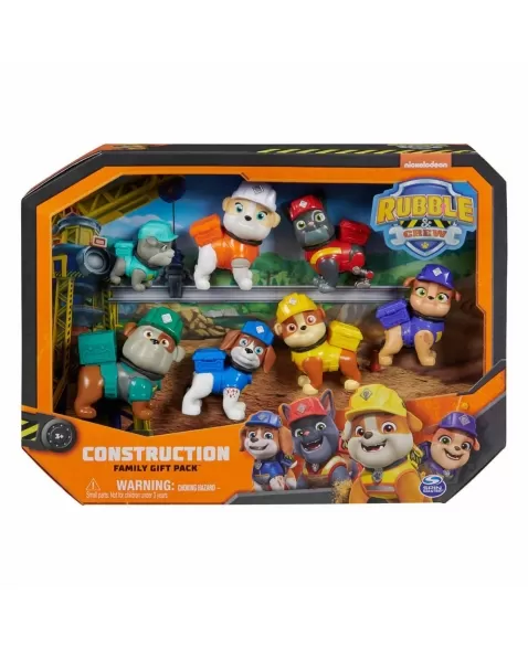 PATRULHA CANINA RUBBLE E CREW SET FIGURAS SORTIDAS 3793