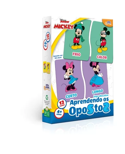 JOGO MICKEY APRENDENDO OS OPOSTOS - 8073