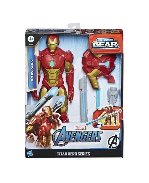 AVENGERS F12" TITAN H BLAST GEAR HOMEM DE FERRO C/ ACESSÓRIO E7380