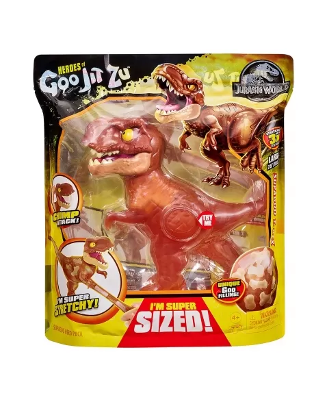 GOO JIT ZU HERÓIS JURASSIC WORLD SUPAGGO T-REX - 3163