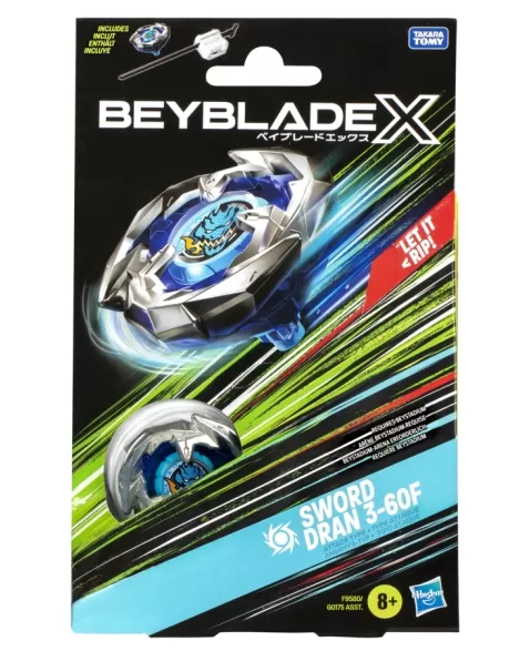 BEYBLADE X PIÃO E LANÇADOR SWORD DRAN 3-60F F9580