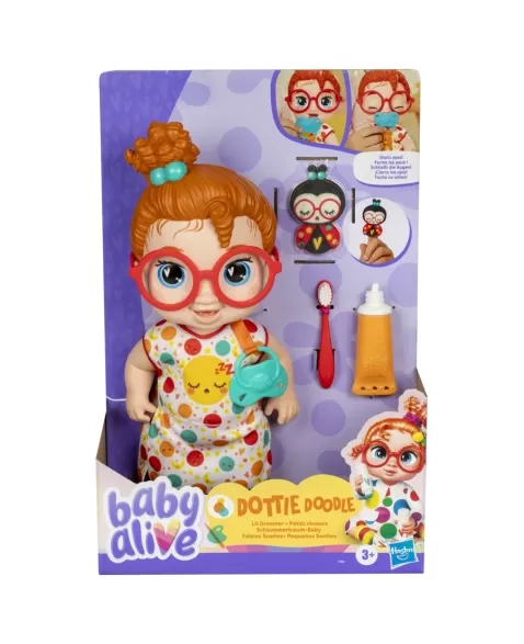 BABY ALIVE PEQUENOS SONHOS DOTTIE DOODLE RUIVA F9965