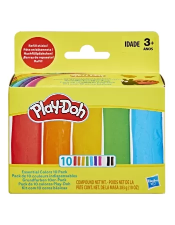 PLAY DOH KIT COM 10 CORES BÁSICAS F9817