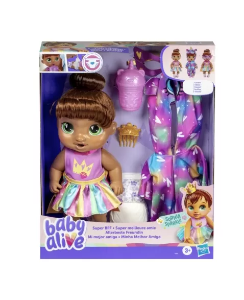 BABY ALIVE MINHA MELHOR AMIGA SOPHIA SPARKLE F9852