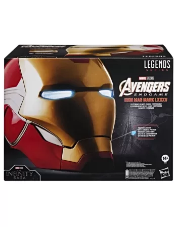 AVENGERS LEGENDS CAPACETE ELETRÔNICO HOMEM DE FERRO MARK LXXXV F9016