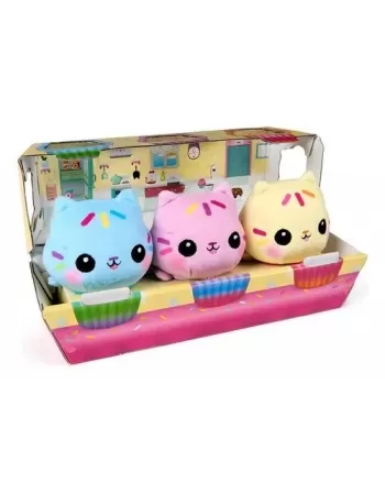 GABBYS DOLLHOUSE PELÚCIAS PACK COM 3 CAKEY CELEBRAÇÃO 3968