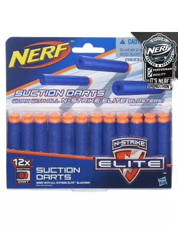 NERF ELITE DARDOS SUCÇÃO REFIL C/ 12 A5334