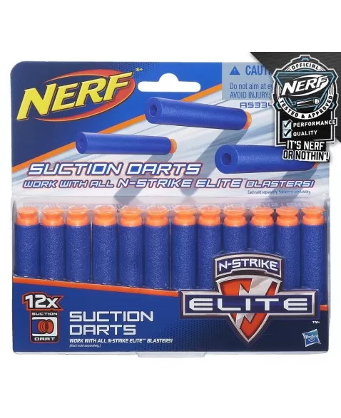 NERF ELITE DARDOS SUCÇÃO REFIL C/ 12 A5334