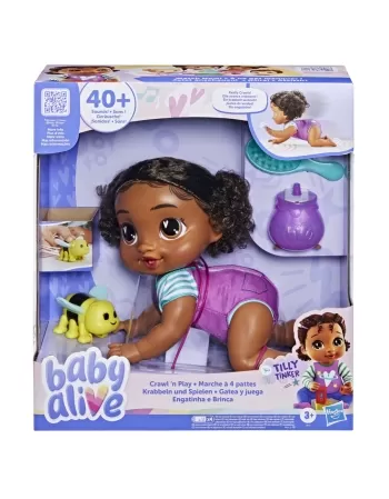 BABY ALIVE ENGATINHA E BRINCA TILLY TINKER NEGRA F9711