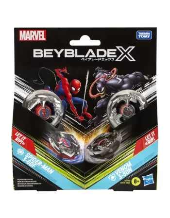 BEYBLADE X PIÃO E LANÇADOR MARVEL SPIDER VS VENOM G0288