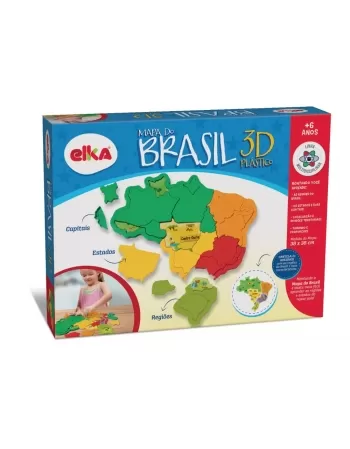 P. 26 PEÇAS MAPA DO BRASIL 3D PLÁSTICO