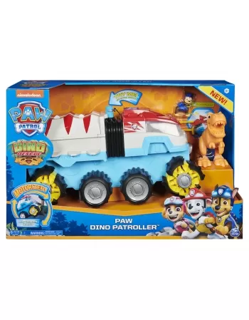 PATRULHA CANINA DINO RESCUE VEÍCULO COM FIGURA DINO TEAM