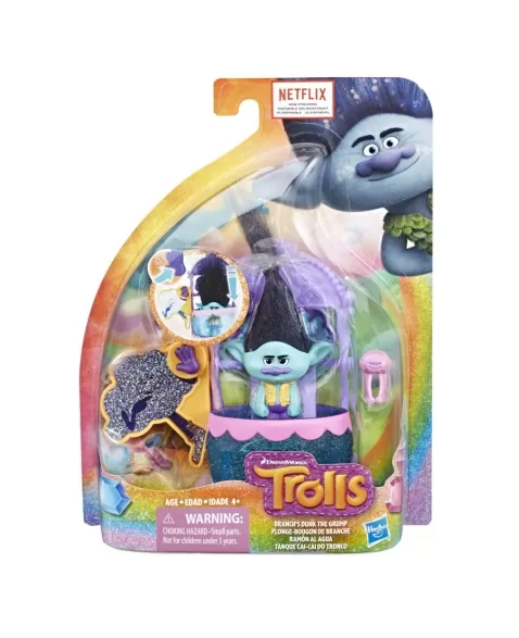 $ TROLLS CONJ FIGURA E CENARIO E3250