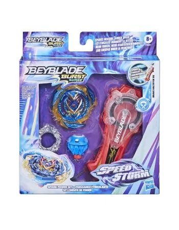 BEYBLADE SPEEDSTORM PIÃO E LANÇADOR PODER DAS CENTELHAS F0581