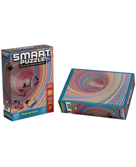 P. 655 PÇS SMART PUZZLE - TUNEL DE CORES