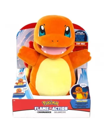 POKEMON PELUCIA CHARMANDER COM LUZ E SOM