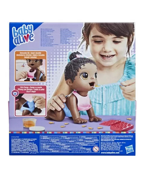 BABY ALIVE LIL SNACKS NEGRA F2619