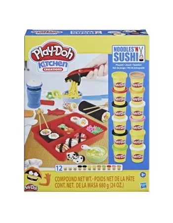 PLAY DOH PLAYSET MACARRÃO E SUSHI F1709