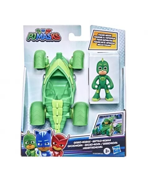 PJ MASKS FIGURA COM VEÍCULO LAGARTIXOMÓVEL F2130