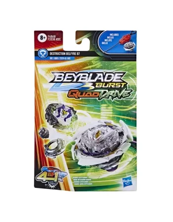 BEYBLADE BURST QUADDRIVE PIÃO E LANÇADOR DESTRUCTION BELFYRE F4068