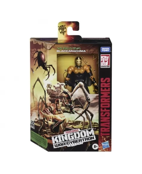 TF FIGURA KINGDOM DELUXE BLACK ARACHNIA F0670 * #